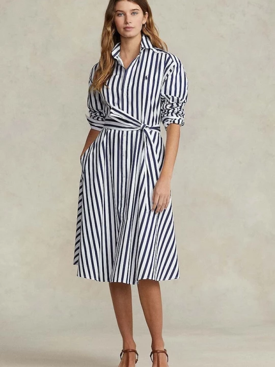 Obrázek produktu Polo Ralph Lauren Bavlněné šaty Polo Ralph Lauren námořnická modř