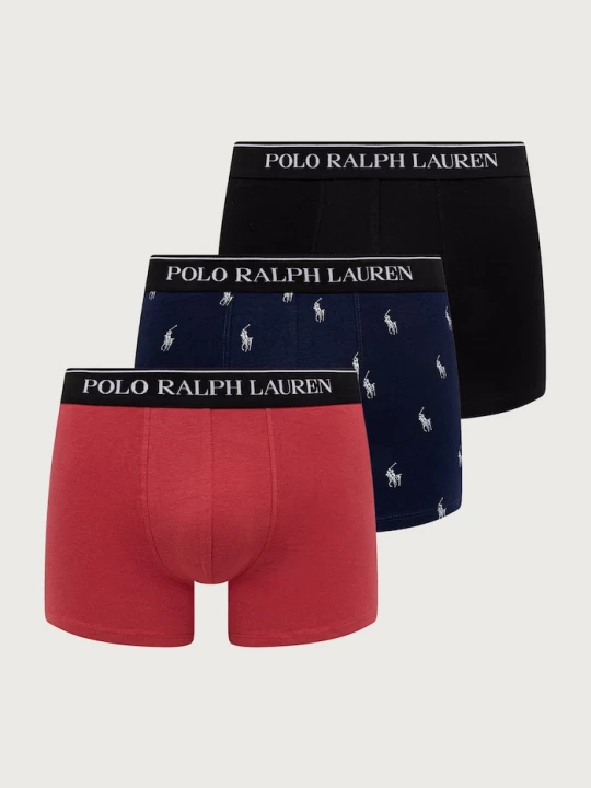 Obrázek produktu Polo Ralph Lauren boxerky pánské bavlněné s elastanem 3-pack černá