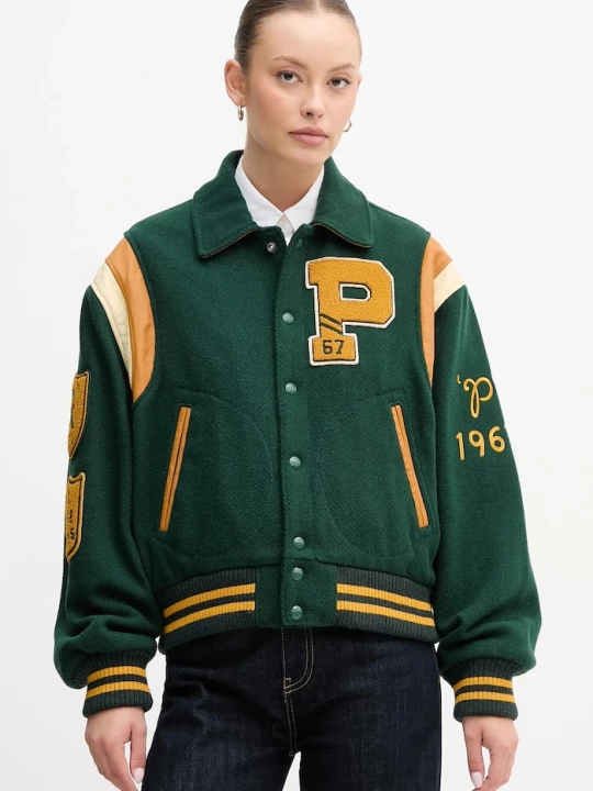 Obrázek produktu Polo Ralph Lauren Bunda s příměsí vlny Polo Ralph Lauren zelená