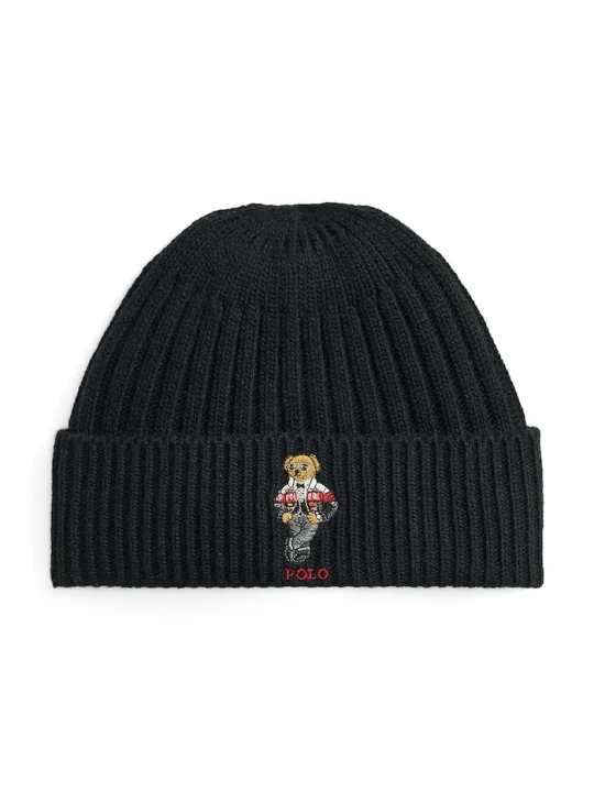 Obrázek produktu Polo Ralph Lauren čepice pánská s příměsí vlny černá