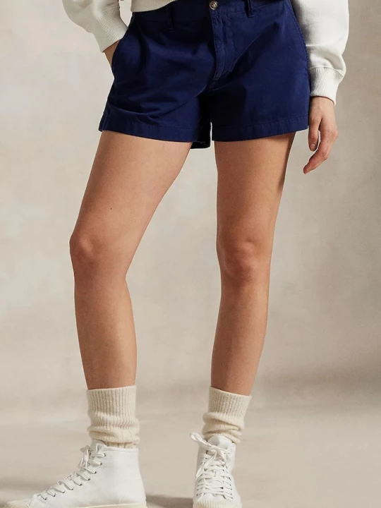 Obrázek produktu Polo Ralph Lauren Chino šortky dámské bavlněné námořnická modř