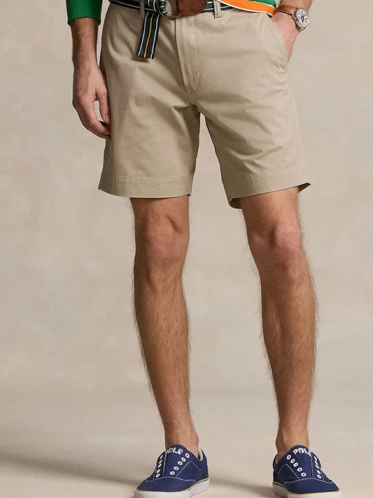 Obrázek produktu Polo Ralph Lauren chino šortky pánské bavlněné s elastanem béžová