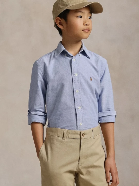 Obrázek produktu Polo Ralph Lauren Dětská bavlněná košile modrá