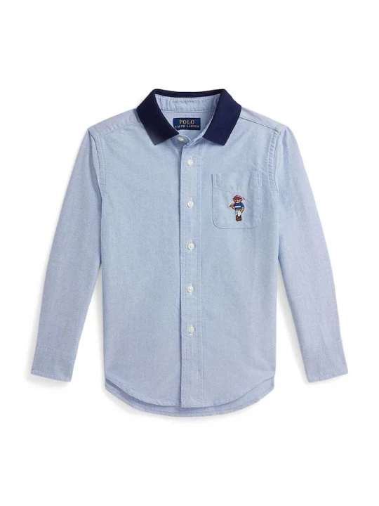 Obrázek produktu Polo Ralph Lauren Dětská bavlněná košile Polo Ralph Lauren modrá