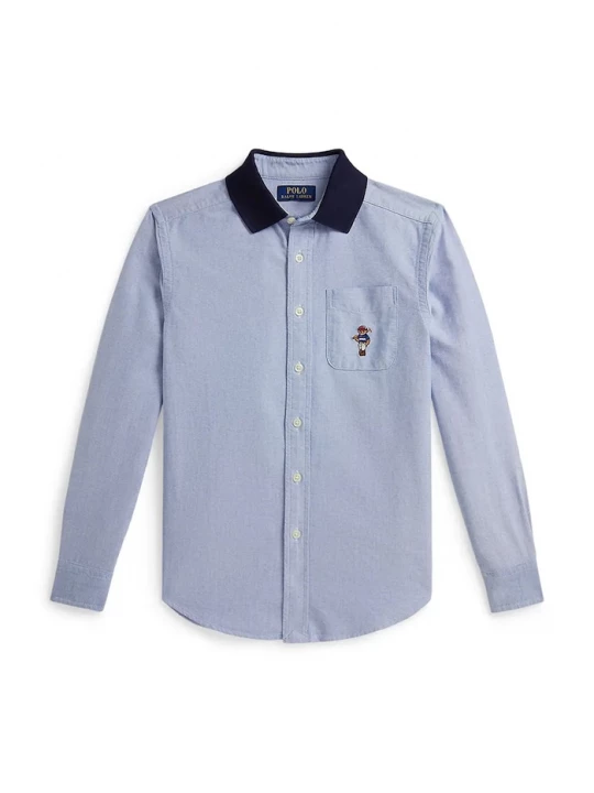 Obrázek produktu Polo Ralph Lauren Dětská bavlněná košile Polo Ralph Lauren modrá