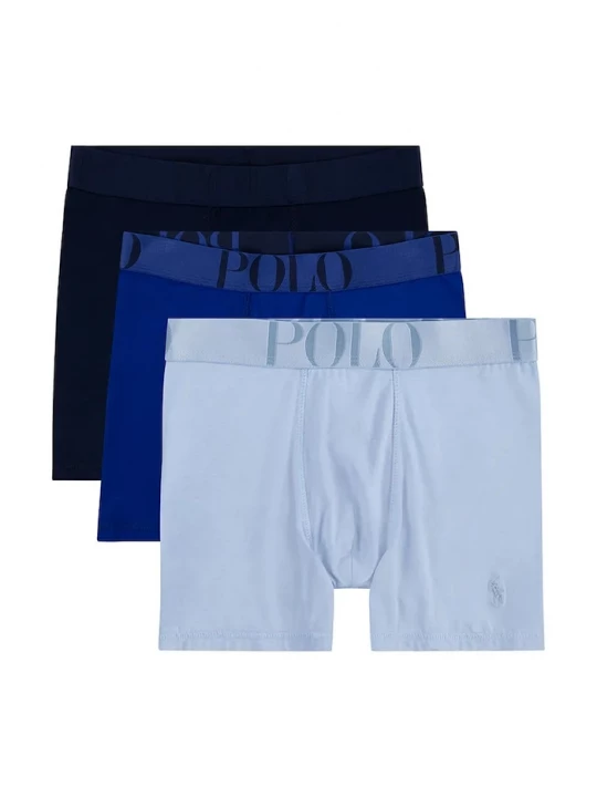 Obrázek produktu Polo Ralph Lauren Dětské bavlněné boxerky Polo Ralph Lauren 3-pack modrá