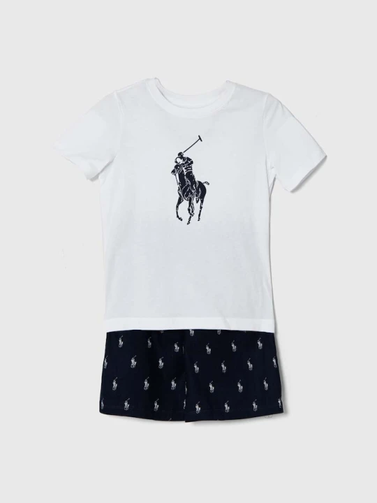 Obrázek produktu Polo Ralph Lauren Dětské bavlněné pyžamo námořnická modř