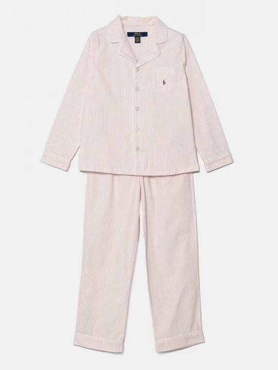 Obrázek produktu Polo Ralph Lauren Dětské bavlněné pyžamo Polo Ralph Lauren 2-pack růžová