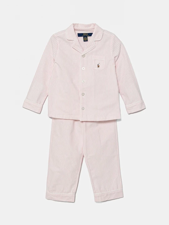 Obrázek produktu Polo Ralph Lauren Dětské bavlněné pyžamo Polo Ralph Lauren 2-pack růžová