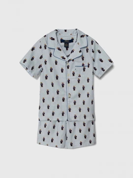Obrázek produktu Polo Ralph Lauren Dětské bavlněné pyžamo Polo Ralph Lauren modrá