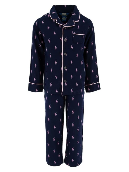 Obrázek produktu Polo Ralph Lauren Dětské bavlněné pyžamo Polo Ralph Lauren námořnická modř