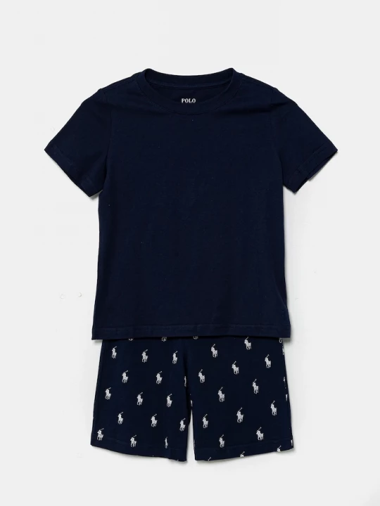 Obrázek produktu Polo Ralph Lauren Dětské bavlněné pyžamo Polo Ralph Lauren námořnická modř