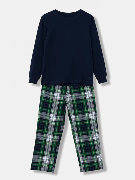 Obrázek produktu Polo Ralph Lauren Dětské bavlněné pyžamo Polo Ralph Lauren námořnická modř