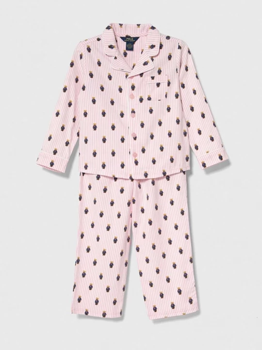 Obrázek produktu Polo Ralph Lauren Dětské bavlněné pyžamo Polo Ralph Lauren růžová