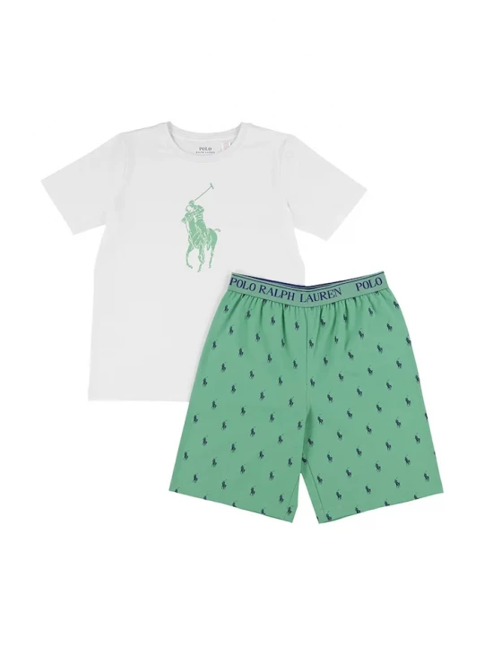 Obrázek produktu Polo Ralph Lauren Dětské bavlněné pyžamo zelená