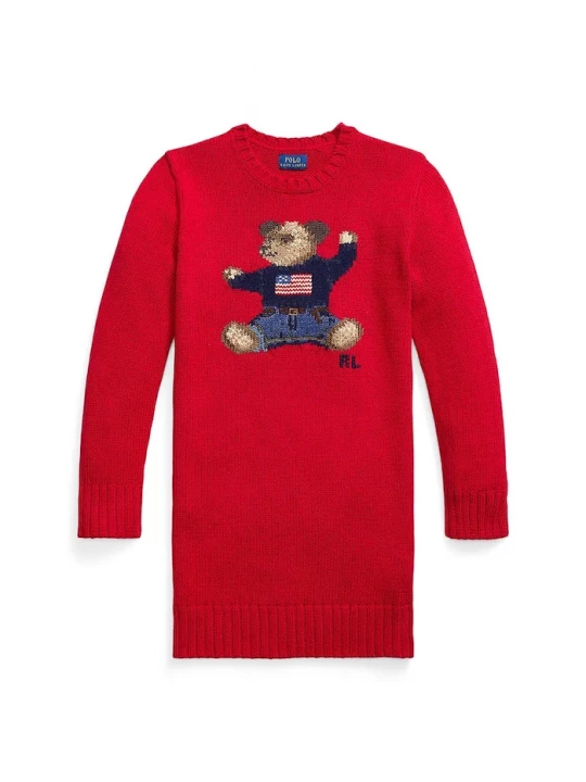 Obrázek produktu Polo Ralph Lauren Dětské bavlněné šaty Polo Ralph Lauren červená