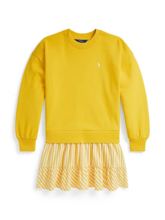 Obrázek produktu Polo Ralph Lauren Dětské bavlněné šaty Polo Ralph Lauren žlutá