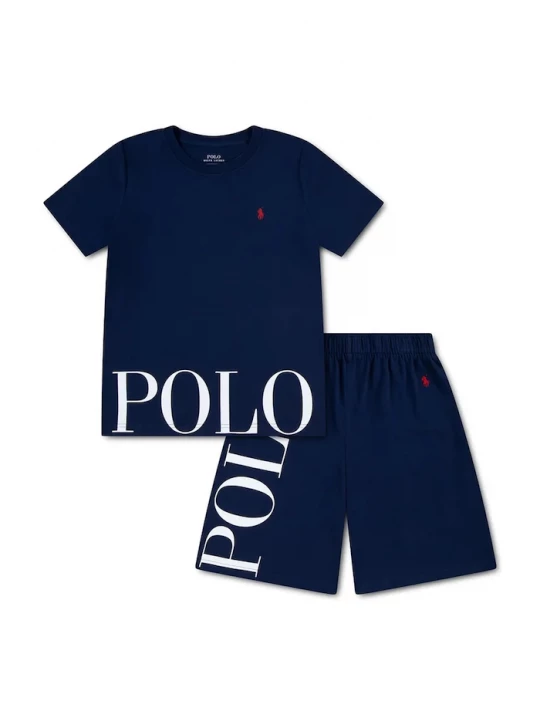Obrázek produktu Polo Ralph Lauren Dětské pyžamo Polo Ralph Lauren námořnická modř