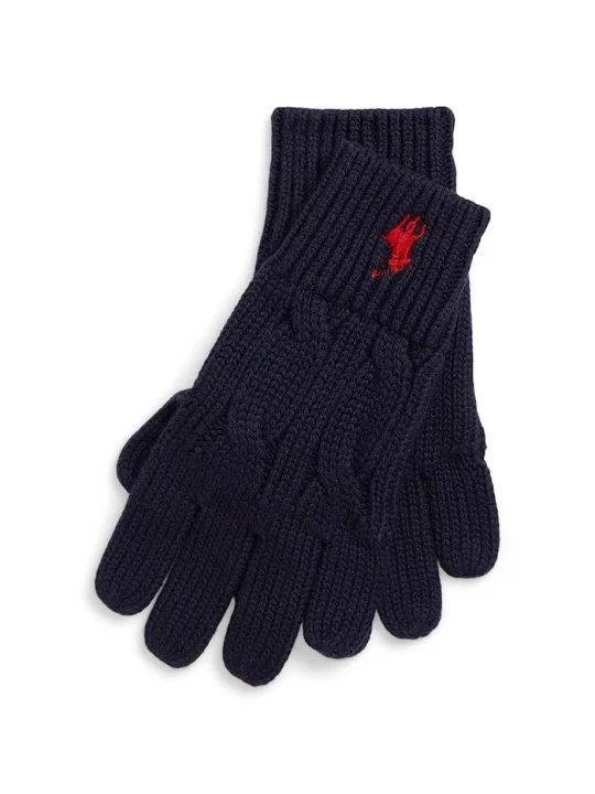 Obrázek produktu Polo Ralph Lauren Dětské rukavice Polo Ralph Lauren námořnická modř