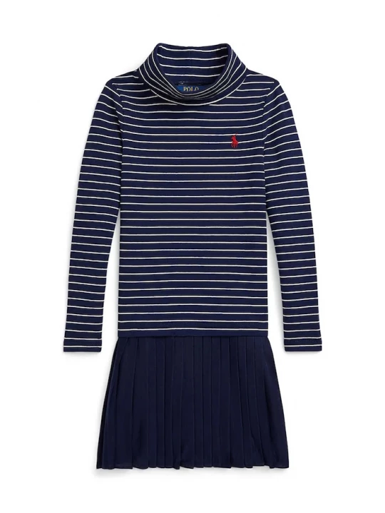 Obrázek produktu Polo Ralph Lauren Dětské šaty s bavlnou Polo Ralph Lauren námořnická modř