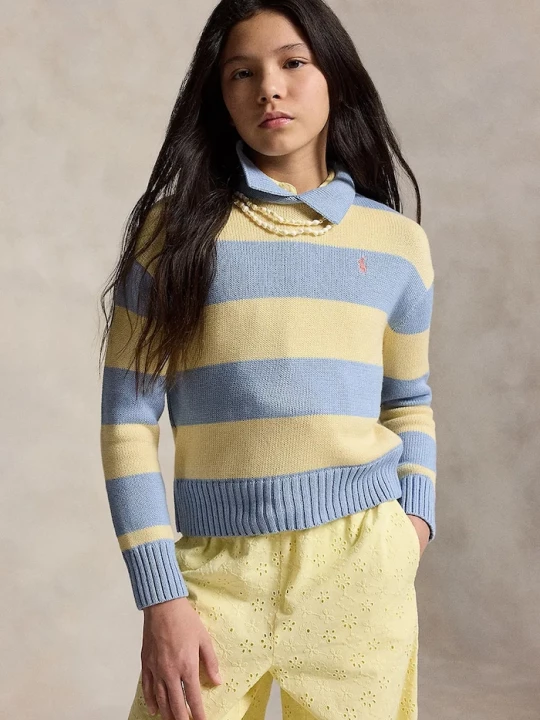 Obrázek produktu Polo Ralph Lauren Dětský bavlněný svetr modrá