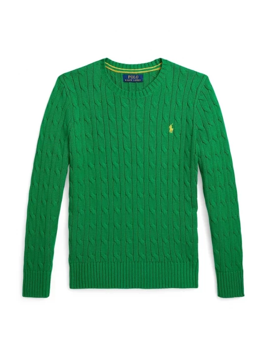 Obrázek produktu Polo Ralph Lauren Dětský bavlněný svetr Polo Ralph Lauren zelená