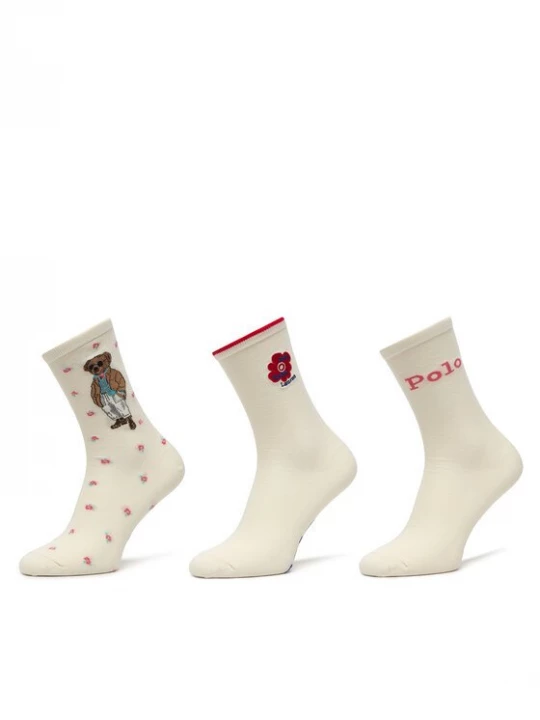 Obrázek produktu Polo Ralph Lauren Dlouhé ponožky 455P10258001 Écru Krémová