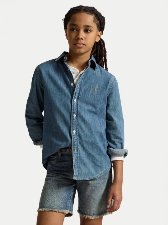 Obrázek produktu Polo Ralph Lauren džínová košile 323713843001 Modrá Regular Fit