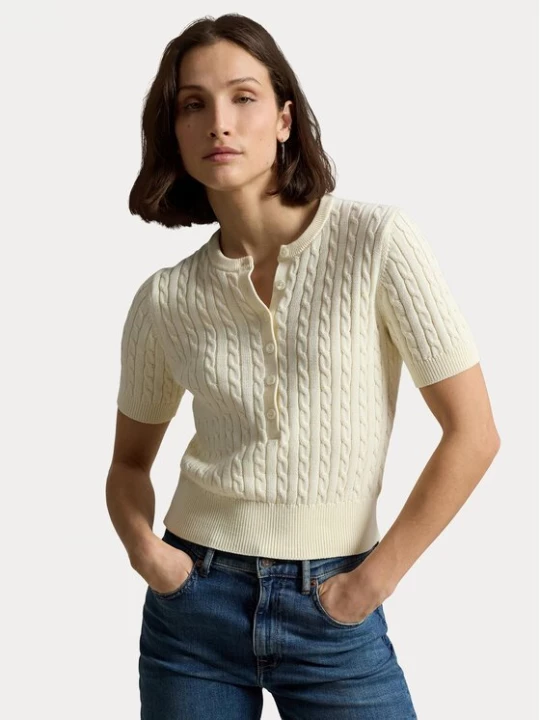 Obrázek produktu Polo Ralph Lauren Halenka 211B17746001 Krémová Regular Fit
