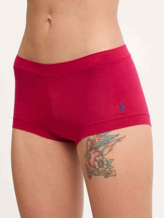 Obrázek produktu Polo Ralph Lauren hipster kalhotky dámské bavlněné s elastanem červená