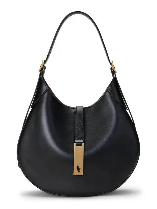 Obrázek produktu Polo Ralph Lauren hobo kabelka dámská kožená černá