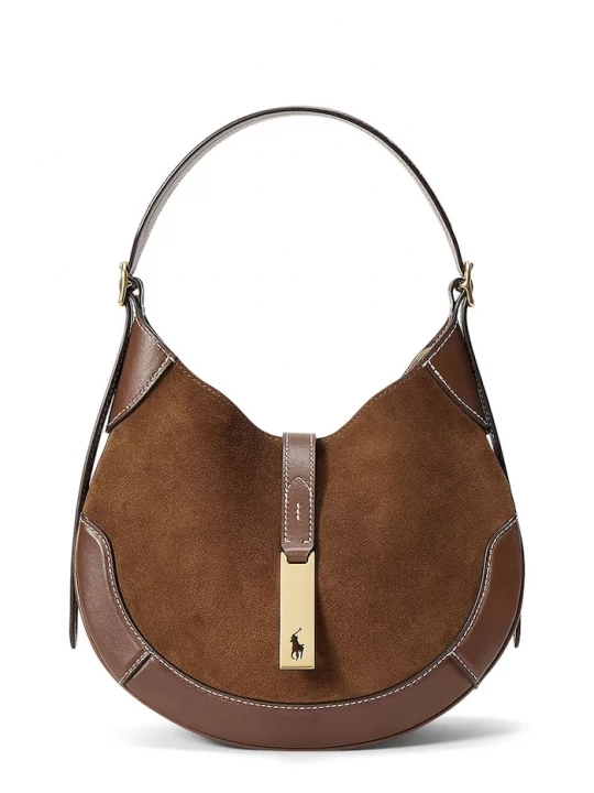 Obrázek produktu Polo Ralph Lauren hobo kabelka dámská kožená hnědá