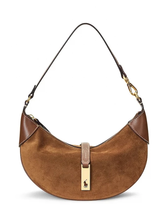 Obrázek produktu Polo Ralph Lauren hobo kabelka dámská kožená hnědá