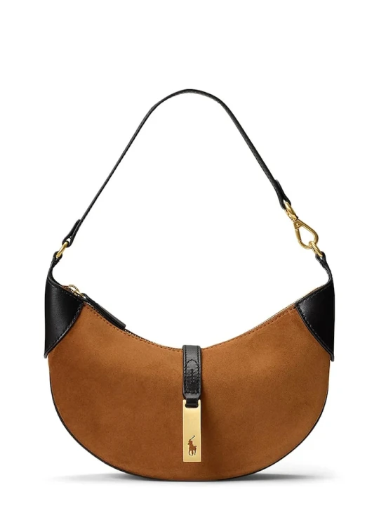 Obrázek produktu Polo Ralph Lauren hobo kabelka dámská kožená hnědá