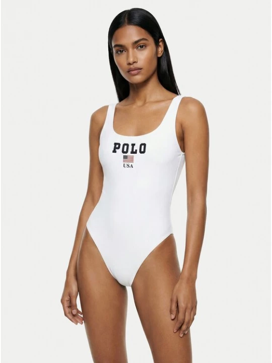 Obrázek produktu Polo Ralph Lauren Jednodílné plavky 21612410 Bílá