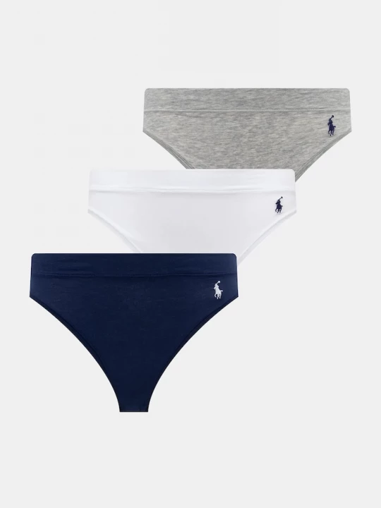 Obrázek produktu Polo Ralph Lauren kalhotky dámské s bavlnou 3-pack námořnická modř