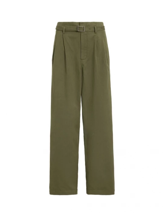 Obrázek produktu Polo Ralph Lauren Kalhoty se sklady v pase olivová
