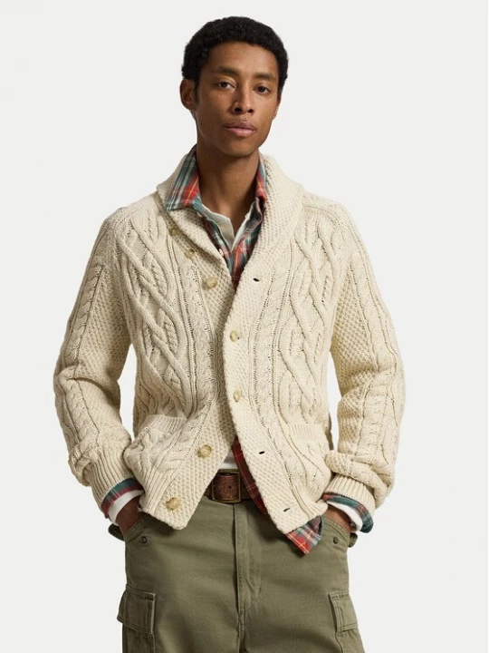 Obrázek produktu Polo Ralph Lauren Kardigan 710B26779001 Světle béžová Regular Fit