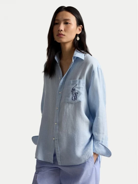Obrázek produktu Polo Ralph Lauren Košile 211A12786002 Světle modrá Oversize