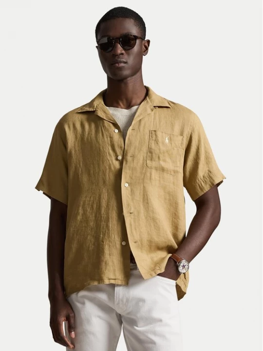Obrázek produktu Polo Ralph Lauren Košile 710966421502 Tmavě béžová Regular Fit