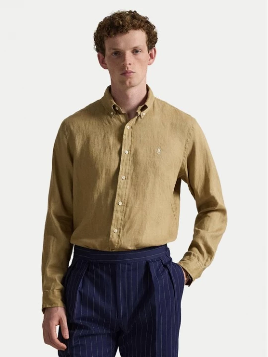 Obrázek produktu Polo Ralph Lauren Košile 710968915502 Béžová Slim Fit