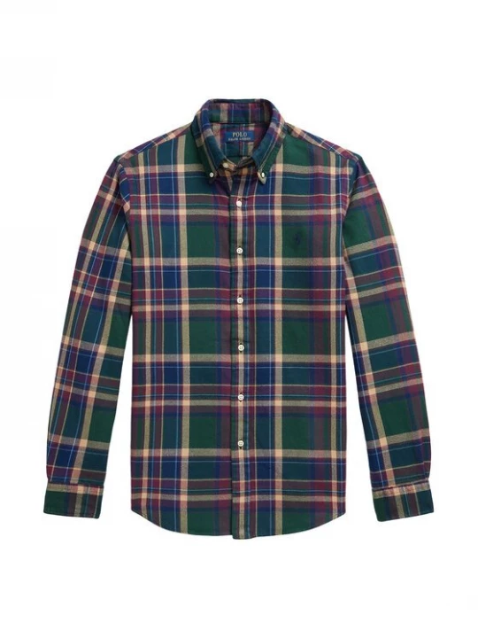 Obrázek produktu Polo Ralph Lauren Košile 710B30152001 Tmavě zelená Custom Fit
