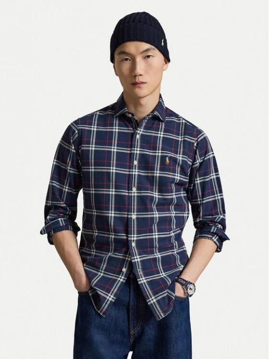 Obrázek produktu Polo Ralph Lauren Košile 710B30241002 Tmavomodrá Custom Fit