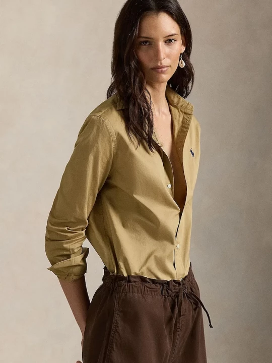 Obrázek produktu Polo Ralph Lauren košile dámská bavlněná hnědá