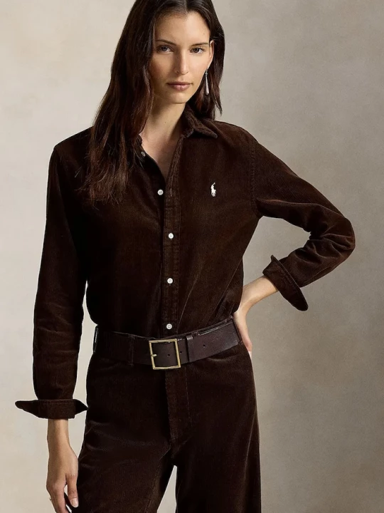 Obrázek produktu Polo Ralph Lauren košile dámská bavlněná hnědá