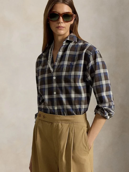 Obrázek produktu Polo Ralph Lauren košile dámská bavlněná hnědá