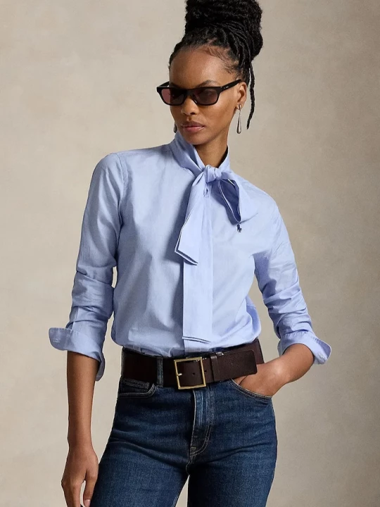 Obrázek produktu Polo Ralph Lauren košile dámská bavlněná modrá