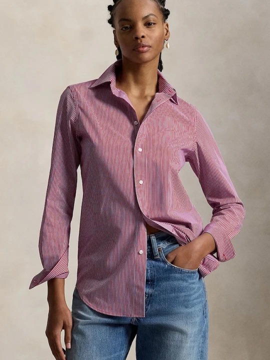 Obrázek produktu Polo Ralph Lauren košile dámská bavlněná s elastanem růžová