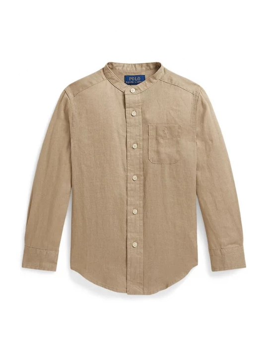 Obrázek produktu Polo Ralph Lauren košile dětská lněná zelená