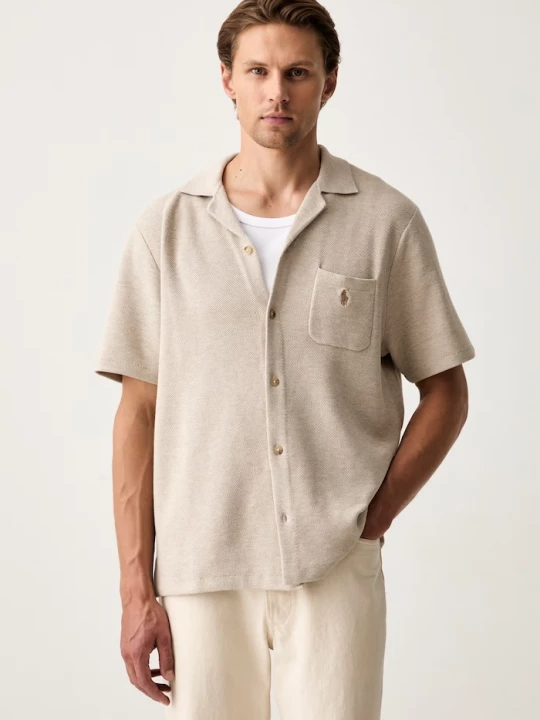 Obrázek produktu Polo Ralph Lauren košile pánská bavlněná béžová